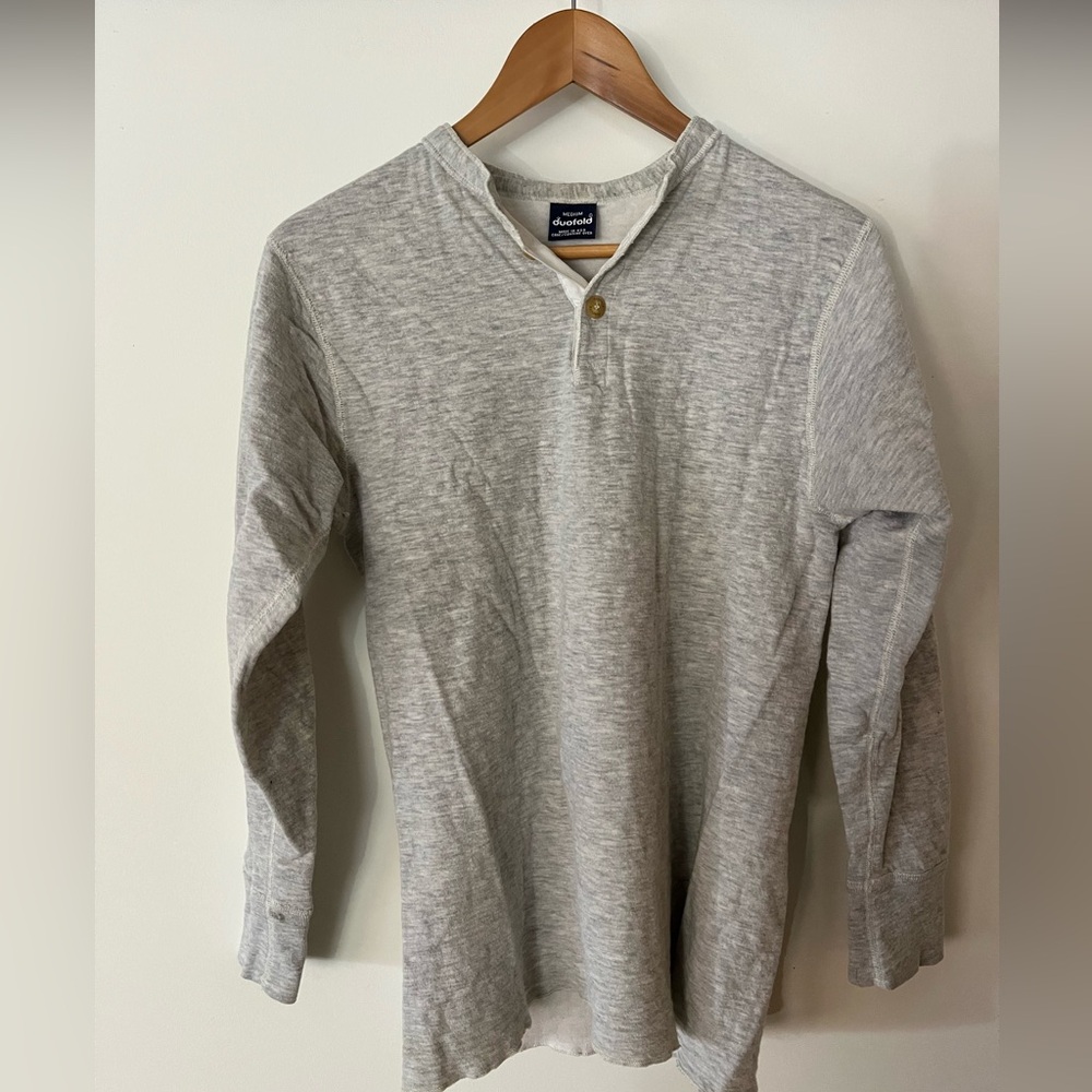 Vintage Wool & Cotton blend Henley